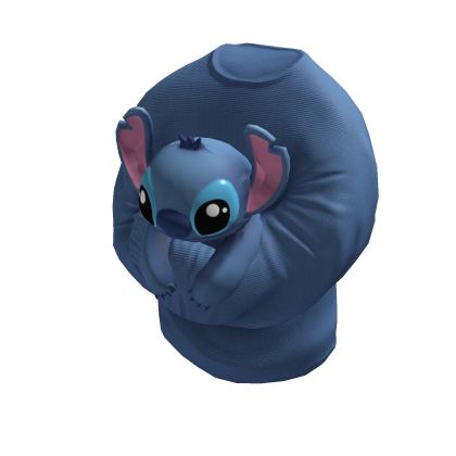 cute sweater hugging blue stitch bunny alien