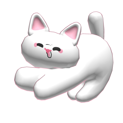 (3.0) Snow Kawaii White Kitty Shoulder Pet Roblox item