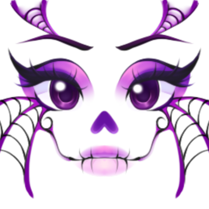 Purple Spider Face Roblox decal
