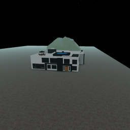 mansion and volcano