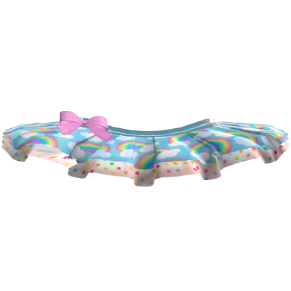 ♡ rainbows pink kawaii cute tutu skirt tweencore x Roblox item