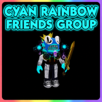 Cyan rainbow friend group