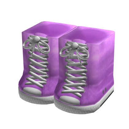 Y2K Knee High Shoes Purple