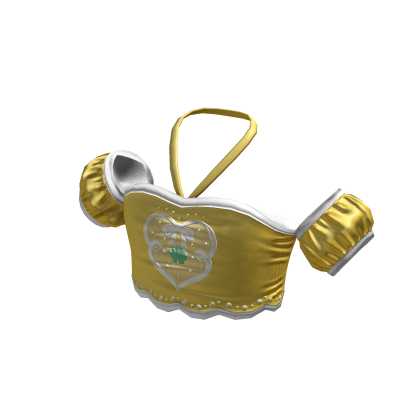 ✨Heart Seashell Halter Top / Lemon Yellow thumbnail