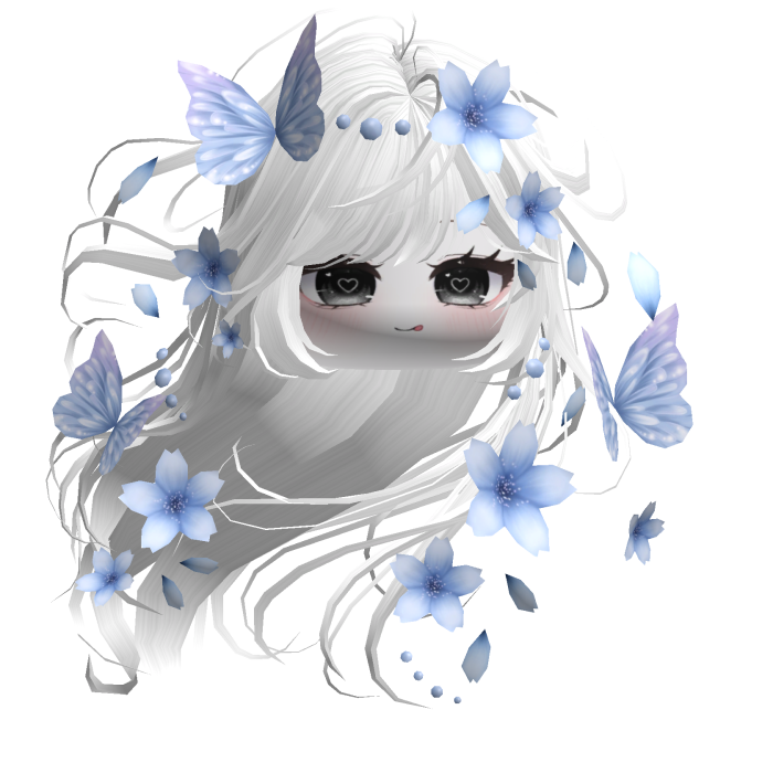Mystical Sakura Windy Hair (White)