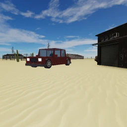 Train Vs Car In Desert icon
