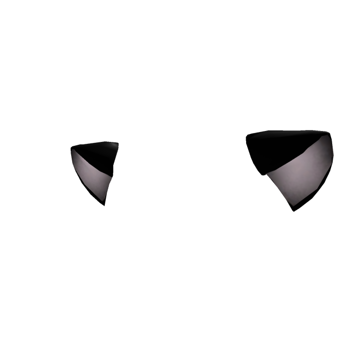 curious black cat ears