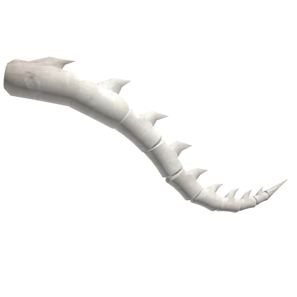 White bone spiky spine tail