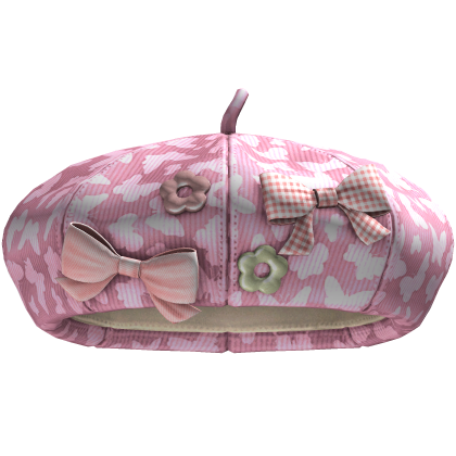 Igari Bow Beret (Butterfly Pink) Roblox item