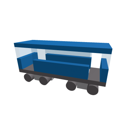 Blue Passenger Train