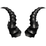 Ashes Dark Steel Horns