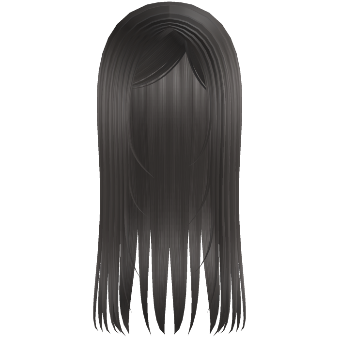 ⸸ long goth emo wispy moe hair in silver