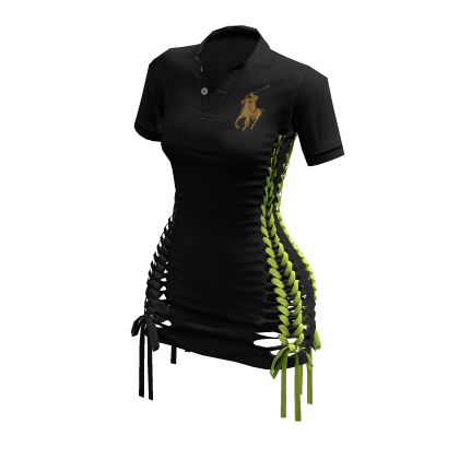 Braided Cutout Polo Dress (Luxury)