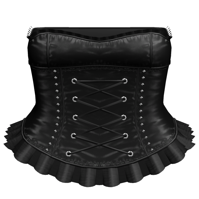 ⊹ Emo Lace Up Corset Mini Dress (Black)