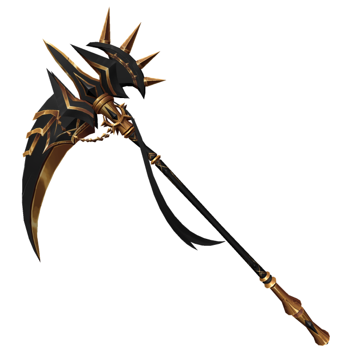Black and Gold Guardian Scythe