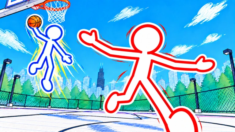 How Doodle Basketball works: Doodle Basketball screenshot