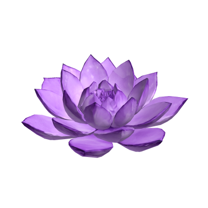 蓮の花 purple lotus flower hairpiece Roblox item
