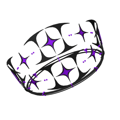 Purple Floating Tilted Crown  Roblox item