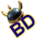 Bluesteel Viking Helm of Infinite Pillage Dudes
