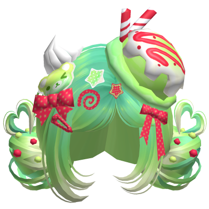 ♡ Ice Cream Girly Buns (Melon Soda)