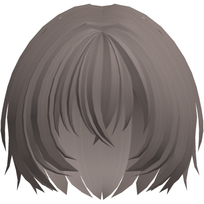 amoe fluffy short shy nerdy hair ash brown Roblox item