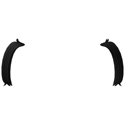 ♡ : black babydoll hair extensions Roblox item