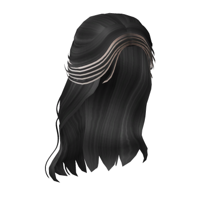 Flower Girl Half Up Wavy Braid in Black and Blonde Roblox item