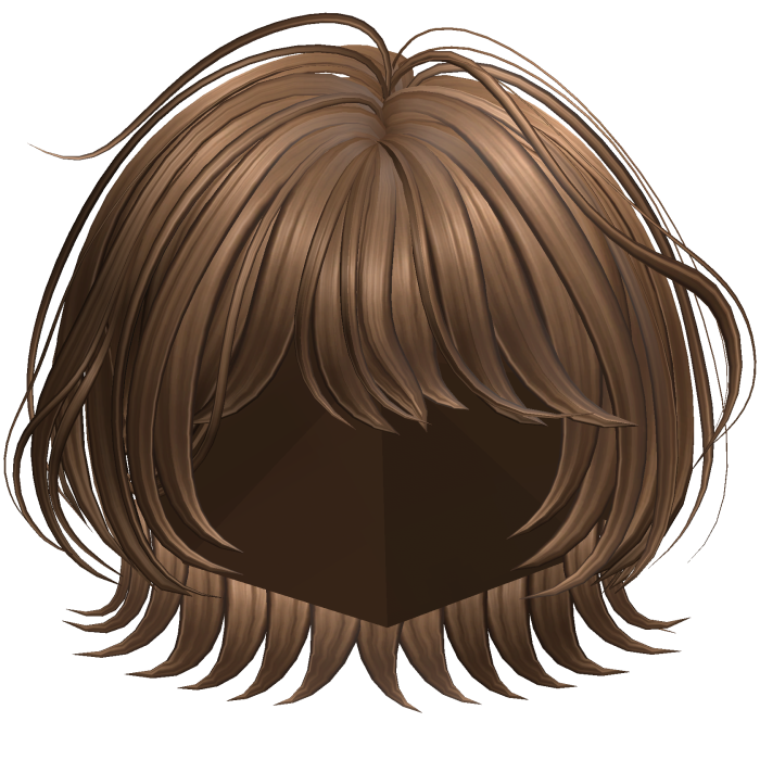 Fluffy Layered Bob Hair(Brown.ver)