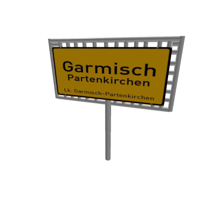Schild Garmisch Partenkirchen BWGD