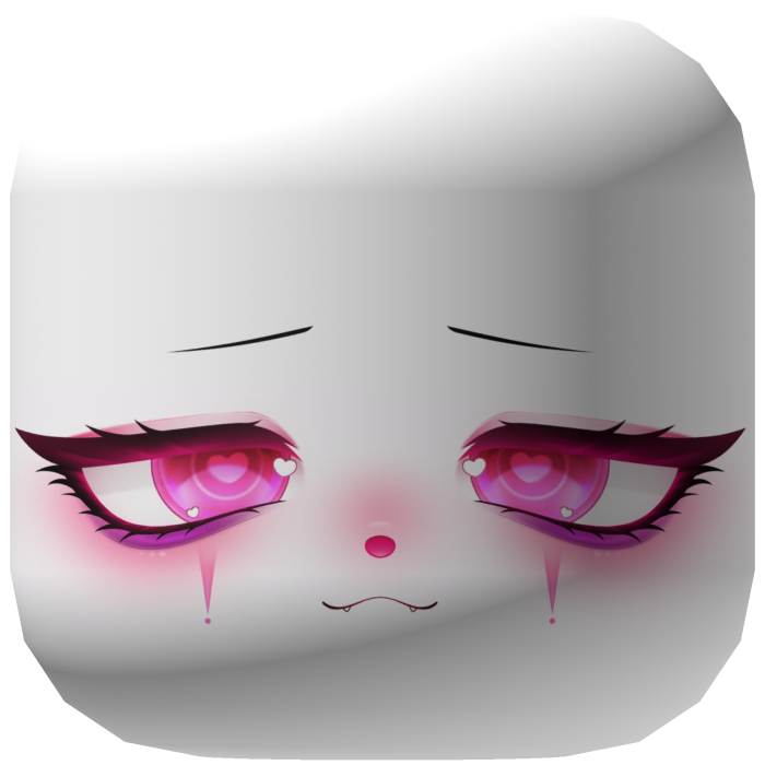 Sad Pink Jester Face