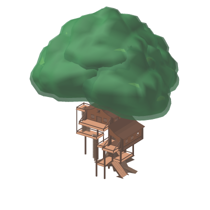 💎 Tree House studded tree Low Poly Tree Classic