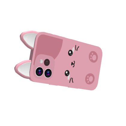 Cute Pink Cat Phone (Hand) thumbnail