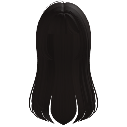 ʚ♡ɞ kawaii blunt bangs long hair dark brown Roblox item