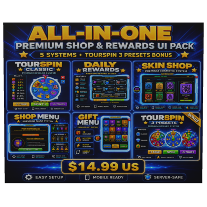 Shop UI Bundle | Spin Wheel + Rewards