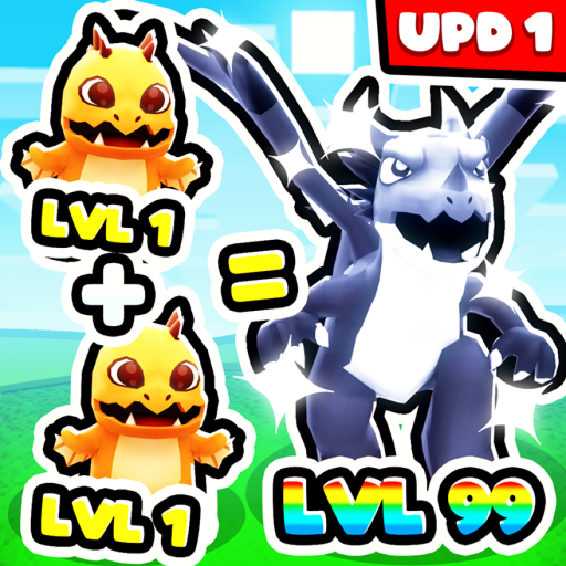 Monster Merge Simulator! official Roblox game thumbnail