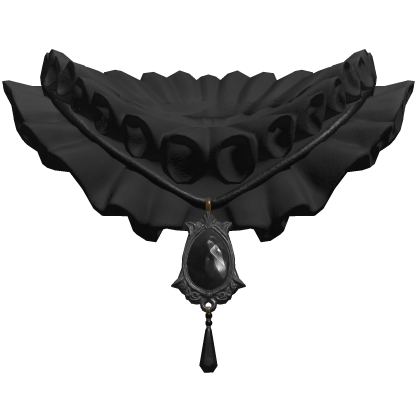 Black Jester Neck Ruffle 1.0 Roblox item