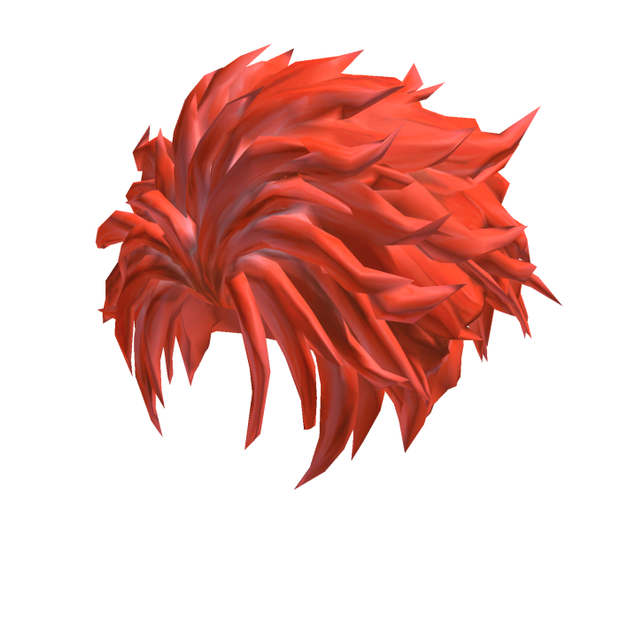 Fluffy orange anime hair
