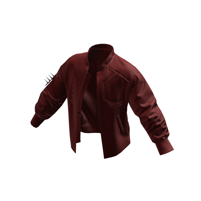 Y2K Spiked Bomber Jacket Red [JEYS]