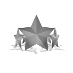 White Shiny Star Crown