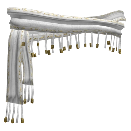 Gaian Temprit Rune Gold Bead White Waist Scarf | Roblox Item - Rolimon's