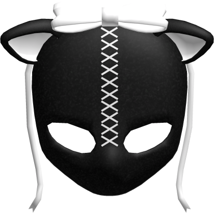 ♡ : adorable gothic lamb doll head in black/white