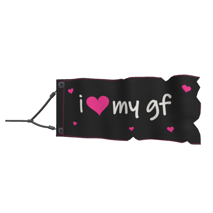 [waist] i love my .. pink heart tow banner