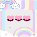 Pastel pink bats