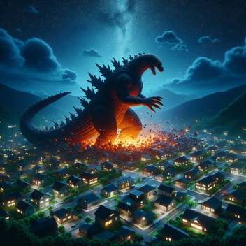 Destroy a City as Godzilla