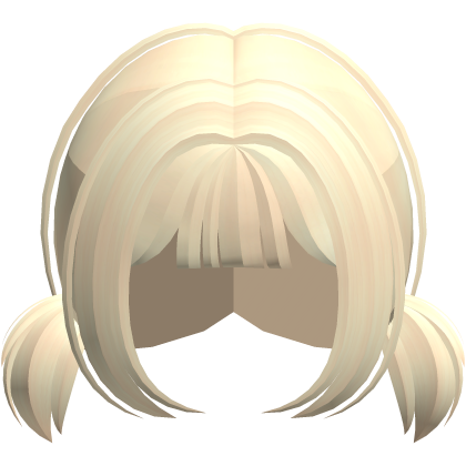 Short cutecore mini bob pigtails in blonde