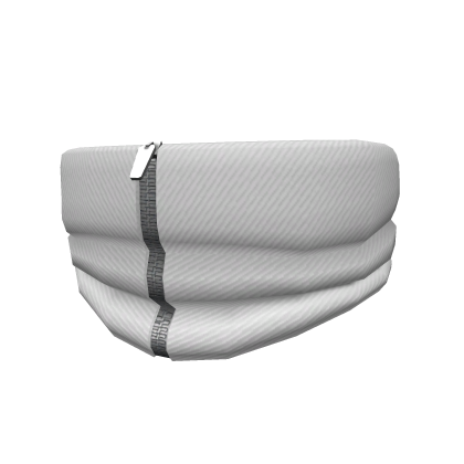 White Zipper Mask Roblox item