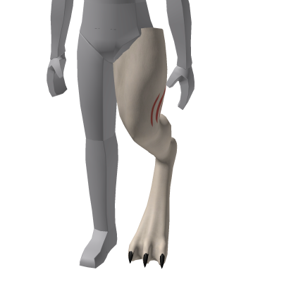 Roblox Item Tribal Wolf - Left Leg