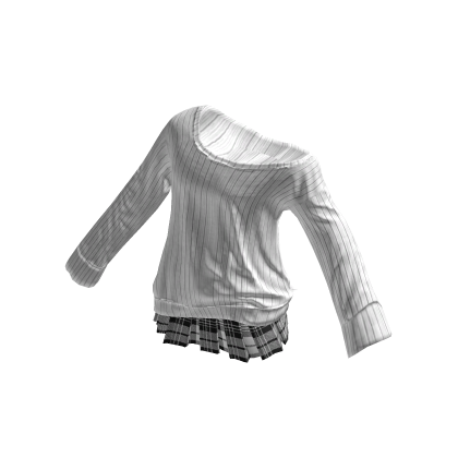 💜 Cozy Off-Shoulder Knit Sweater_White