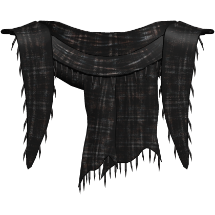 1.0 brown plaid distressed grunge gothic emo scarf Roblox item