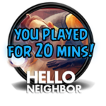 You played for 20 minutes!